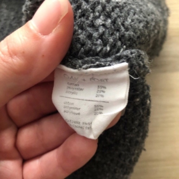 Oak + Fort Grey Women’s Sweater - Picture 6 of 6